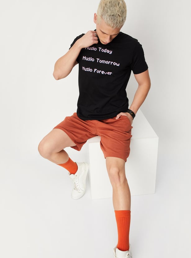 Men Slim Fit Graphic T-shirt